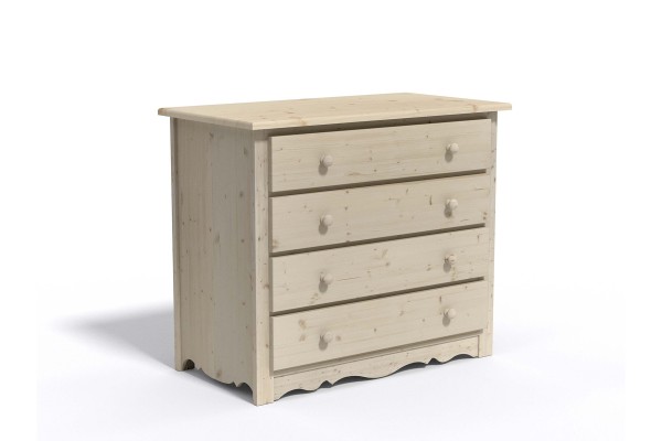 COMMODE 4 TIROIRS EN SAPIN / CHATEL