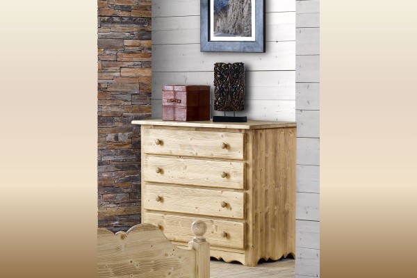 COMMODE 4 TIROIRS EN SAPIN / CHATEL