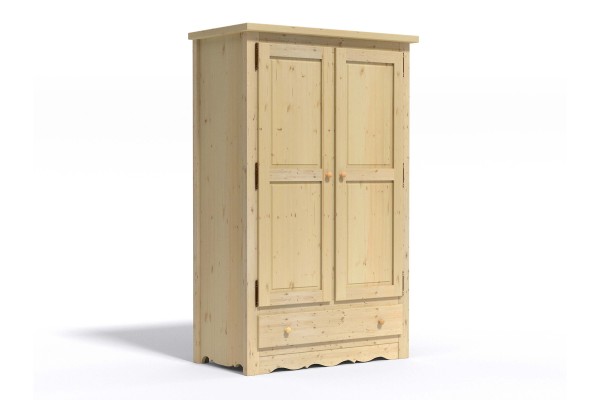 Armoire penderie lingère 3 étagères / CHATEL