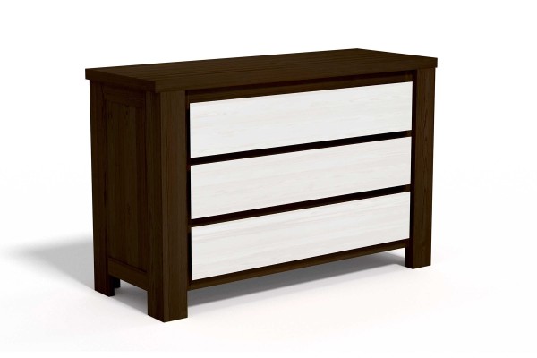 COMMODE À FAÇADE EN BOIS BROSSÉ / DUO