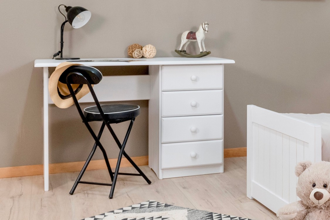 Bureau enfant style classique avec 4 tiroirs / GRIMM