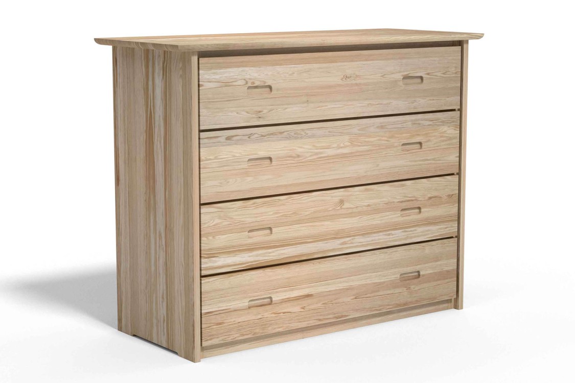 COMMODE DESIGN 4 TIROIRS EN PIN / MAYA