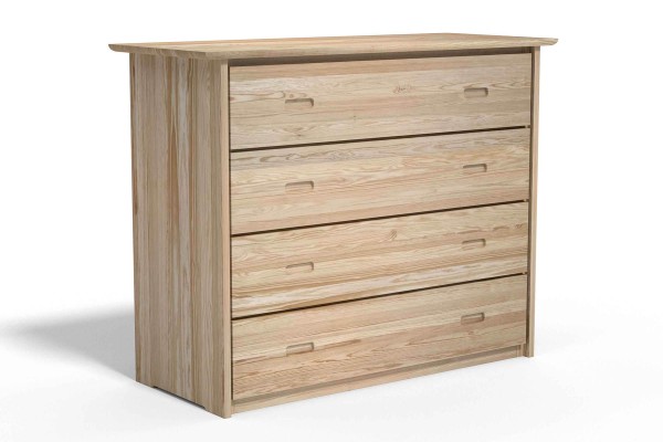 COMMODE DESIGN 4 TIROIRS EN PIN / MAYA