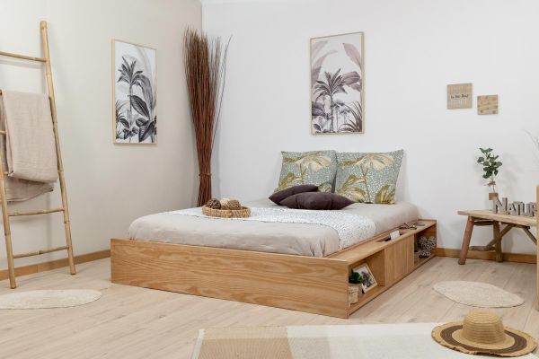 Lit podium avec niches de rangements / ENZO
