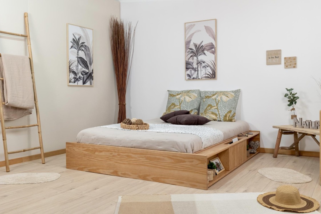 Lit podium avec niches de rangements / ENZO