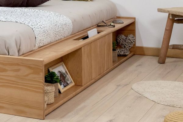 Lit podium avec niches de rangements / ENZO