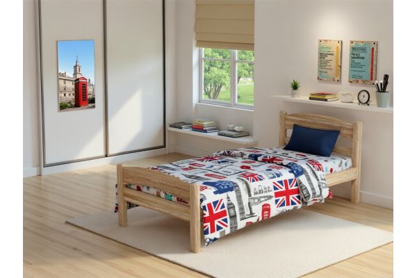 Lit en bois massif TIMOE