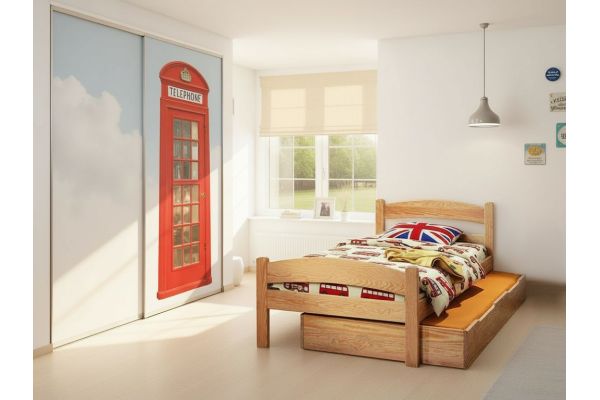 Lit en bois massif TIMOE