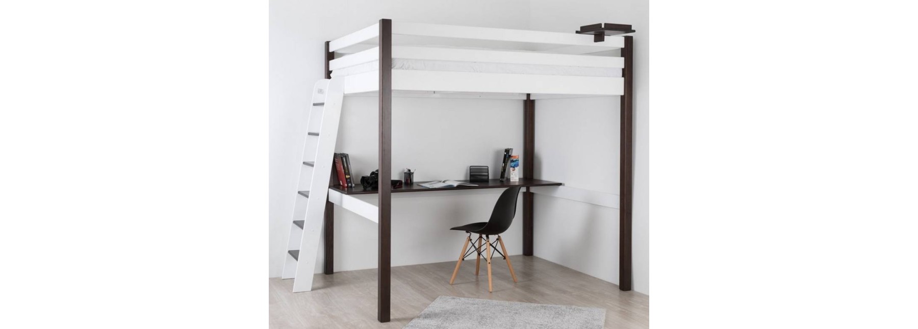 Lits mezzanines avec bureau